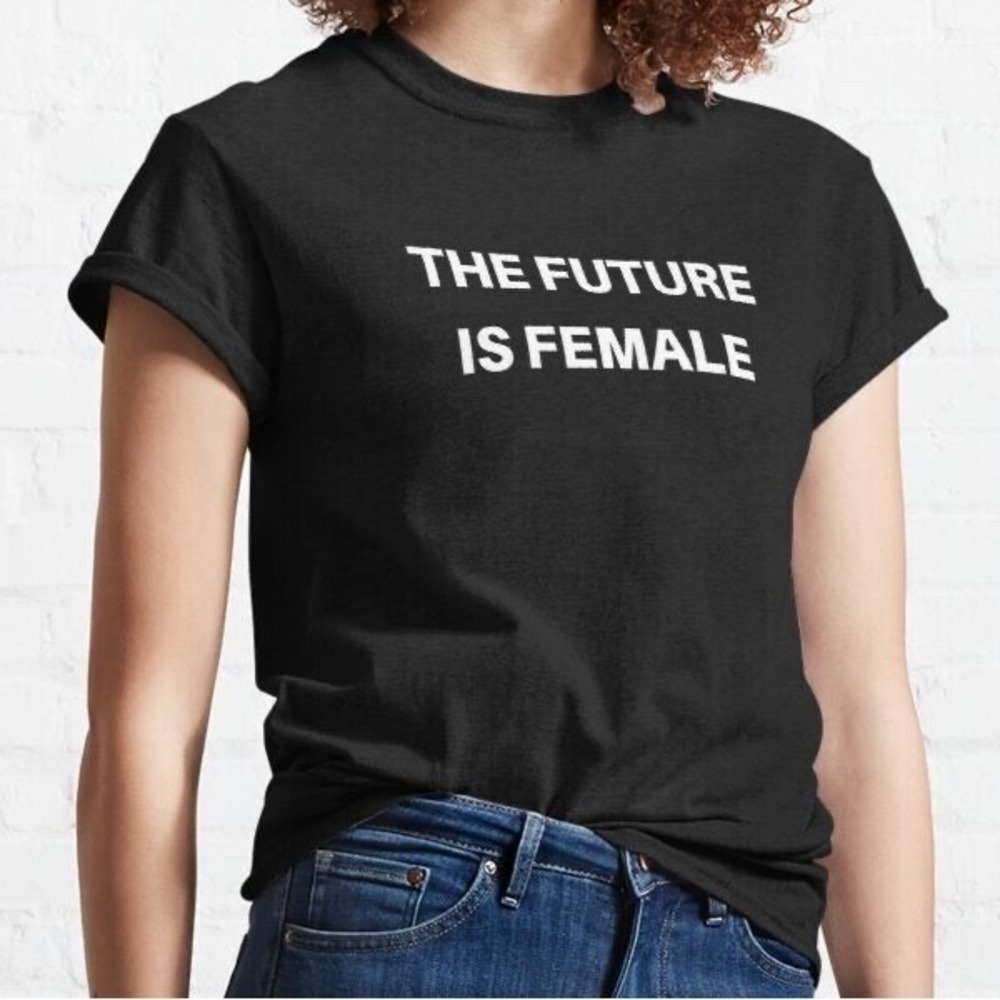 Unbranded T-Shirt XL Black The Future Is Female Graphic Tee Short Sleeve Cotton